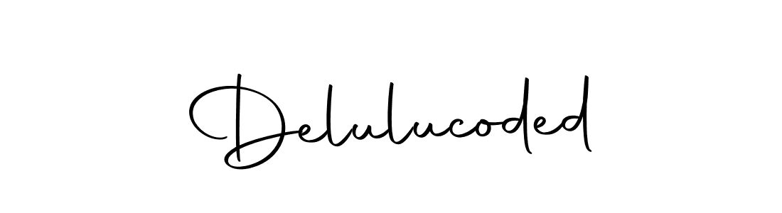 Delulucoded stylish signature style. Best Handwritten Sign (Autography-DOLnW) for my name. Handwritten Signature Collection Ideas for my name Delulucoded. Delulucoded signature style 10 images and pictures png