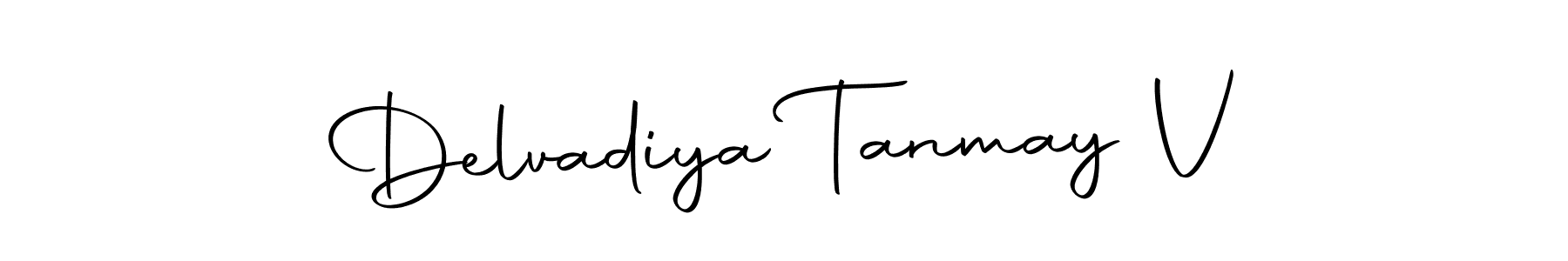 The best way (Autography-DOLnW) to make a short signature is to pick only two or three words in your name. The name Delvadiya Tanmay V include a total of six letters. For converting this name. Delvadiya Tanmay V signature style 10 images and pictures png