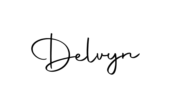 Make a beautiful signature design for name Delvyn. With this signature (Autography-DOLnW) style, you can create a handwritten signature for free. Delvyn signature style 10 images and pictures png