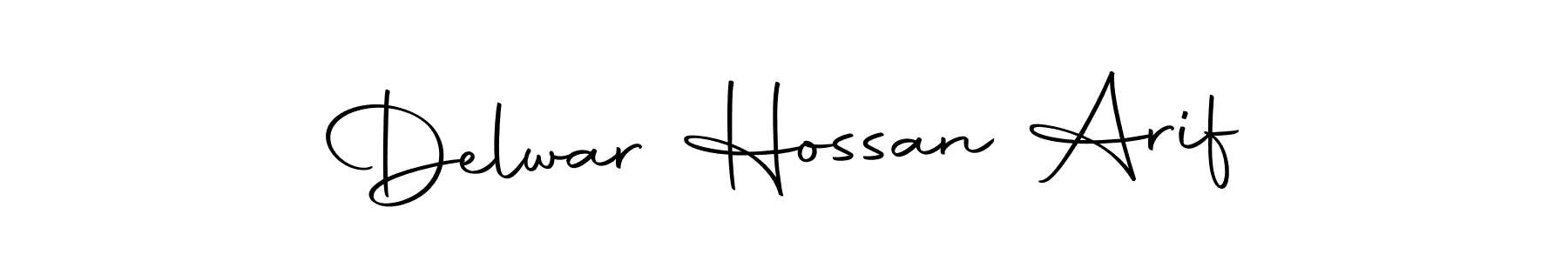 You should practise on your own different ways (Autography-DOLnW) to write your name (Delwar Hossan Arif) in signature. don't let someone else do it for you. Delwar Hossan Arif signature style 10 images and pictures png