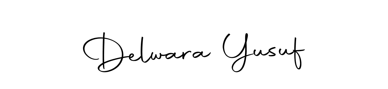 Design your own signature with our free online signature maker. With this signature software, you can create a handwritten (Autography-DOLnW) signature for name Delwara Yusuf. Delwara Yusuf signature style 10 images and pictures png