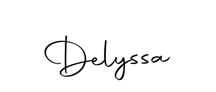 How to make Delyssa name signature. Use Autography-DOLnW style for creating short signs online. This is the latest handwritten sign. Delyssa signature style 10 images and pictures png