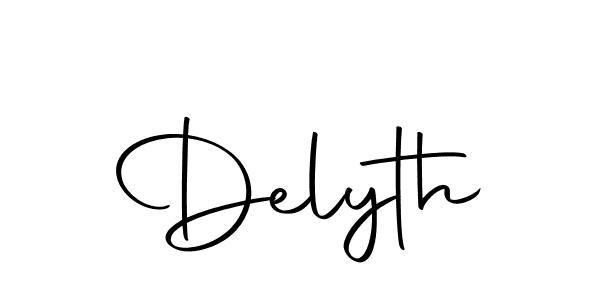You should practise on your own different ways (Autography-DOLnW) to write your name (Delyth) in signature. don't let someone else do it for you. Delyth signature style 10 images and pictures png