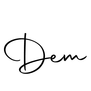 Use a signature maker to create a handwritten signature online. With this signature software, you can design (Autography-DOLnW) your own signature for name Dem. Dem signature style 10 images and pictures png