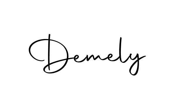 The best way (Autography-DOLnW) to make a short signature is to pick only two or three words in your name. The name Demely include a total of six letters. For converting this name. Demely signature style 10 images and pictures png