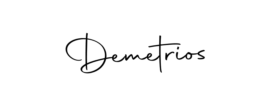 Make a beautiful signature design for name Demetrios. With this signature (Autography-DOLnW) style, you can create a handwritten signature for free. Demetrios signature style 10 images and pictures png