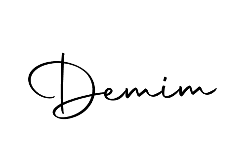 Use a signature maker to create a handwritten signature online. With this signature software, you can design (Autography-DOLnW) your own signature for name Demim. Demim signature style 10 images and pictures png