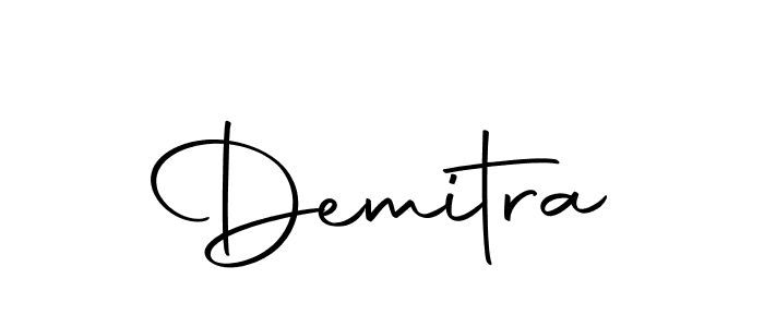 Use a signature maker to create a handwritten signature online. With this signature software, you can design (Autography-DOLnW) your own signature for name Demitra. Demitra signature style 10 images and pictures png