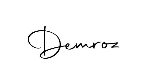 Make a beautiful signature design for name Demroz. With this signature (Autography-DOLnW) style, you can create a handwritten signature for free. Demroz signature style 10 images and pictures png