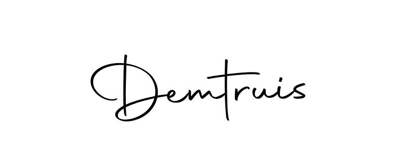 You can use this online signature creator to create a handwritten signature for the name Demtruis. This is the best online autograph maker. Demtruis signature style 10 images and pictures png