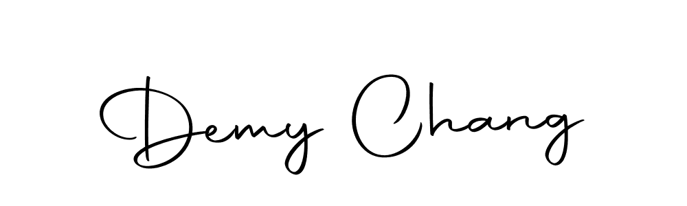 Design your own signature with our free online signature maker. With this signature software, you can create a handwritten (Autography-DOLnW) signature for name Demy Chang. Demy Chang signature style 10 images and pictures png