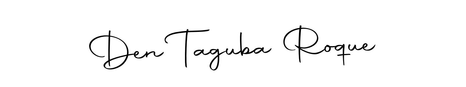 Once you've used our free online signature maker to create your best signature Autography-DOLnW style, it's time to enjoy all of the benefits that Den Taguba Roque name signing documents. Den Taguba Roque signature style 10 images and pictures png