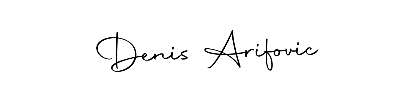 Design your own signature with our free online signature maker. With this signature software, you can create a handwritten (Autography-DOLnW) signature for name Denis Arifovic. Denis Arifovic signature style 10 images and pictures png