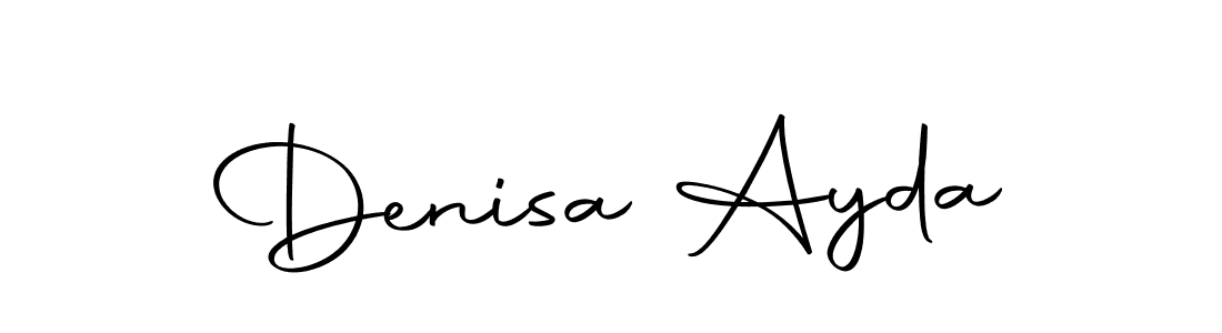 Create a beautiful signature design for name Denisa Ayda. With this signature (Autography-DOLnW) fonts, you can make a handwritten signature for free. Denisa Ayda signature style 10 images and pictures png