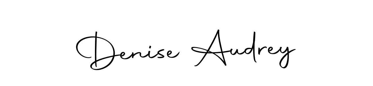 Denise Audrey stylish signature style. Best Handwritten Sign (Autography-DOLnW) for my name. Handwritten Signature Collection Ideas for my name Denise Audrey. Denise Audrey signature style 10 images and pictures png