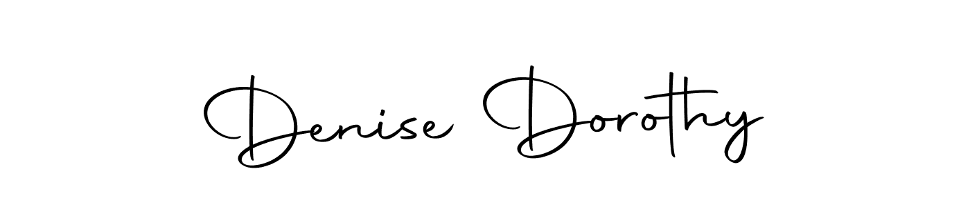 Denise Dorothy stylish signature style. Best Handwritten Sign (Autography-DOLnW) for my name. Handwritten Signature Collection Ideas for my name Denise Dorothy. Denise Dorothy signature style 10 images and pictures png