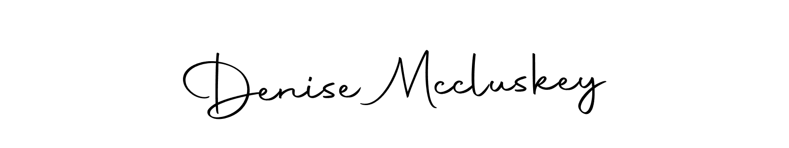 Also we have Denise Mccluskey name is the best signature style. Create professional handwritten signature collection using Autography-DOLnW autograph style. Denise Mccluskey signature style 10 images and pictures png