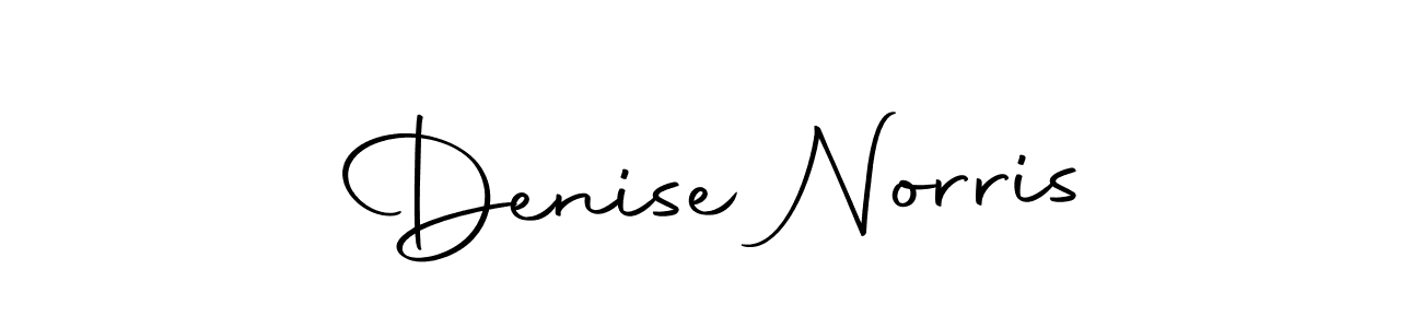 Create a beautiful signature design for name Denise Norris. With this signature (Autography-DOLnW) fonts, you can make a handwritten signature for free. Denise Norris signature style 10 images and pictures png