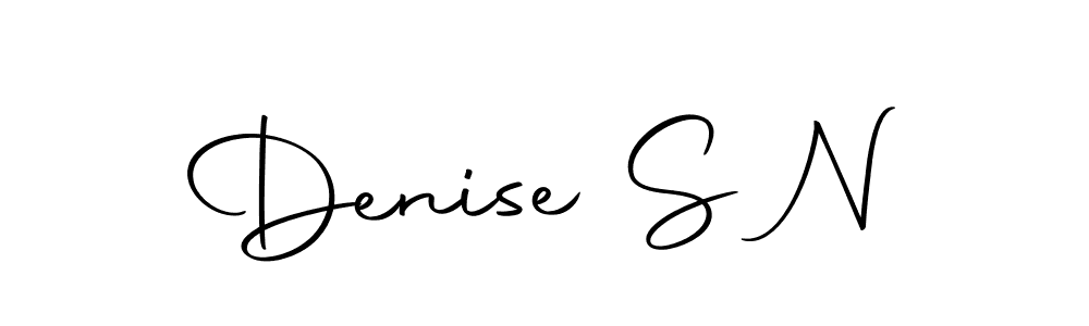 Denise S N stylish signature style. Best Handwritten Sign (Autography-DOLnW) for my name. Handwritten Signature Collection Ideas for my name Denise S N. Denise S N signature style 10 images and pictures png