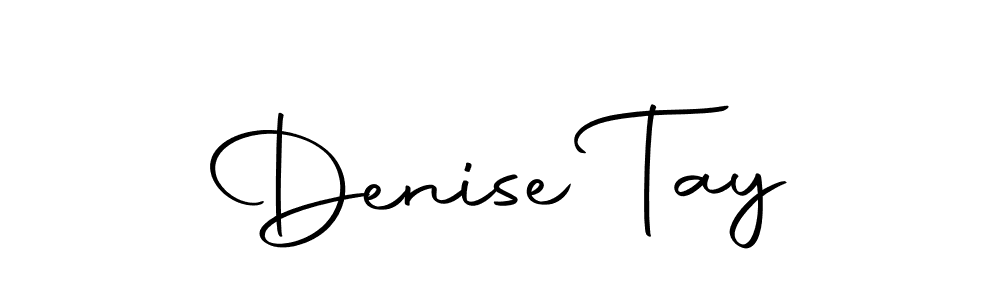 Design your own signature with our free online signature maker. With this signature software, you can create a handwritten (Autography-DOLnW) signature for name Denise Tay. Denise Tay signature style 10 images and pictures png