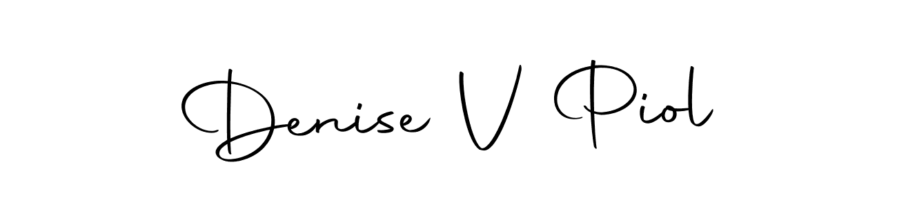 Use a signature maker to create a handwritten signature online. With this signature software, you can design (Autography-DOLnW) your own signature for name Denise V Piol. Denise V Piol signature style 10 images and pictures png
