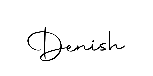 Use a signature maker to create a handwritten signature online. With this signature software, you can design (Autography-DOLnW) your own signature for name Denish. Denish signature style 10 images and pictures png