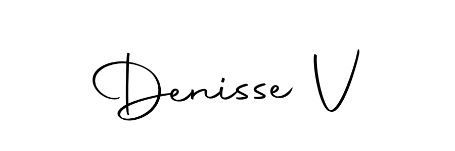 Use a signature maker to create a handwritten signature online. With this signature software, you can design (Autography-DOLnW) your own signature for name Denisse V. Denisse V signature style 10 images and pictures png