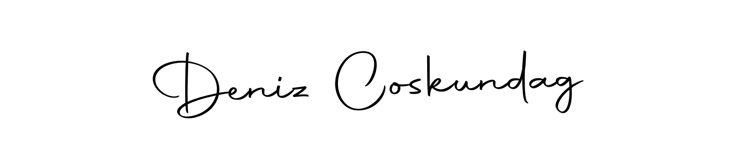 Create a beautiful signature design for name Deniz Coskundag. With this signature (Autography-DOLnW) fonts, you can make a handwritten signature for free. Deniz Coskundag signature style 10 images and pictures png