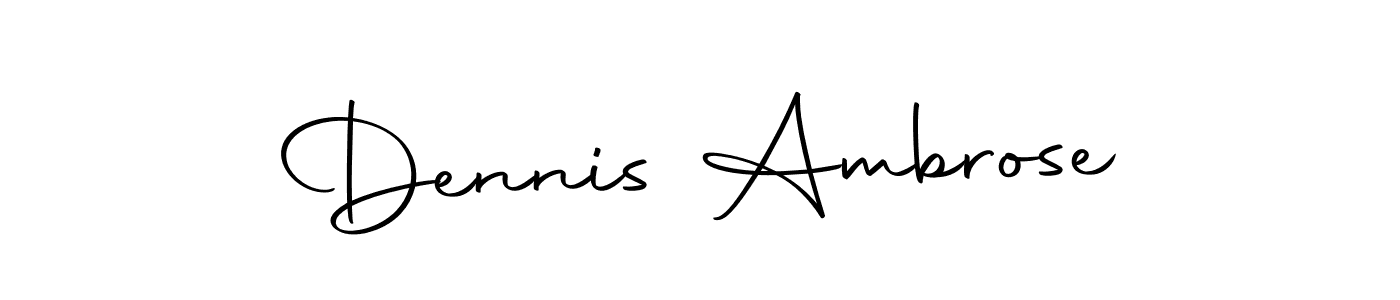 Create a beautiful signature design for name Dennis Ambrose. With this signature (Autography-DOLnW) fonts, you can make a handwritten signature for free. Dennis Ambrose signature style 10 images and pictures png