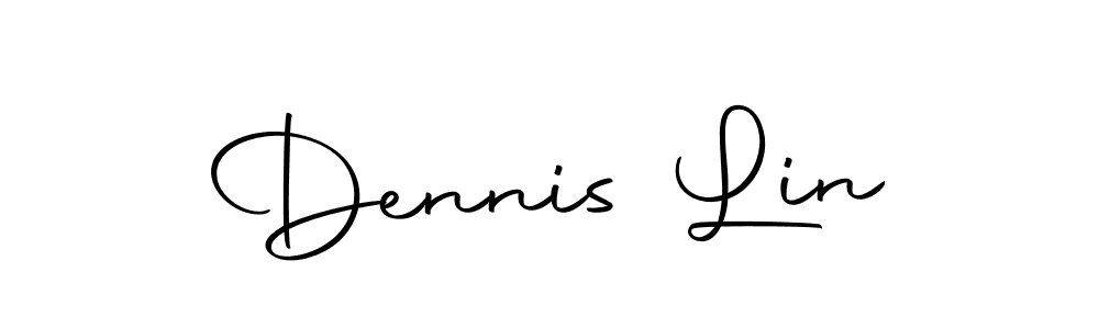 You should practise on your own different ways (Autography-DOLnW) to write your name (Dennis Lin) in signature. don't let someone else do it for you. Dennis Lin signature style 10 images and pictures png