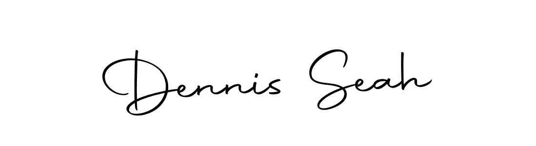 You should practise on your own different ways (Autography-DOLnW) to write your name (Dennis Seah) in signature. don't let someone else do it for you. Dennis Seah signature style 10 images and pictures png