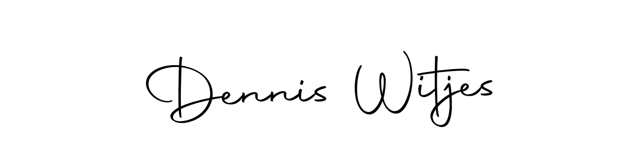 Design your own signature with our free online signature maker. With this signature software, you can create a handwritten (Autography-DOLnW) signature for name Dennis Witjes. Dennis Witjes signature style 10 images and pictures png