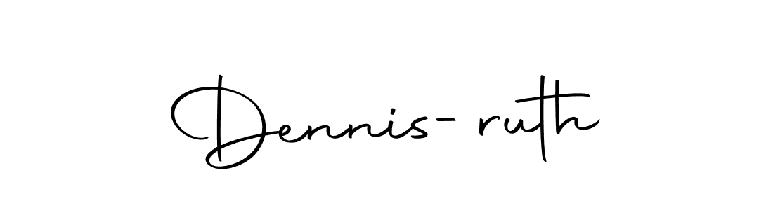 Make a short Dennis-ruth signature style. Manage your documents anywhere anytime using Autography-DOLnW. Create and add eSignatures, submit forms, share and send files easily. Dennis-ruth signature style 10 images and pictures png