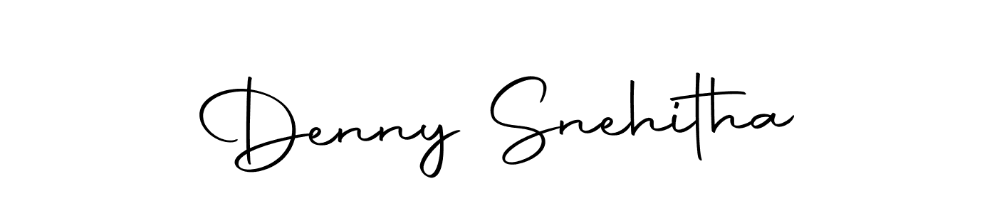 Create a beautiful signature design for name Denny Snehitha. With this signature (Autography-DOLnW) fonts, you can make a handwritten signature for free. Denny Snehitha signature style 10 images and pictures png