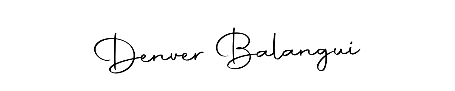 Design your own signature with our free online signature maker. With this signature software, you can create a handwritten (Autography-DOLnW) signature for name Denver Balangui. Denver Balangui signature style 10 images and pictures png