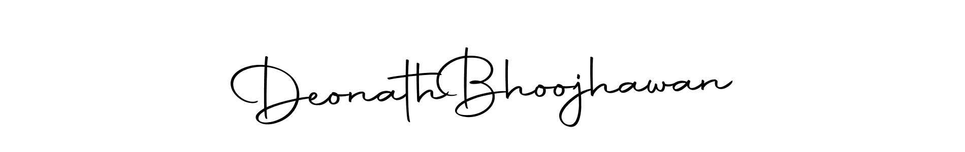 Make a short Deonath  Bhoojhawan signature style. Manage your documents anywhere anytime using Autography-DOLnW. Create and add eSignatures, submit forms, share and send files easily. Deonath  Bhoojhawan signature style 10 images and pictures png