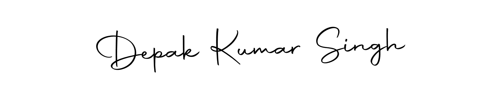 How to make Depak Kumar Singh name signature. Use Autography-DOLnW style for creating short signs online. This is the latest handwritten sign. Depak Kumar Singh signature style 10 images and pictures png