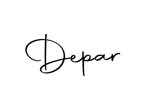 Make a beautiful signature design for name Depar. Use this online signature maker to create a handwritten signature for free. Depar signature style 10 images and pictures png