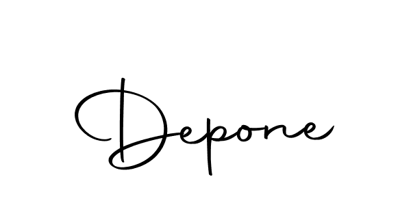 Use a signature maker to create a handwritten signature online. With this signature software, you can design (Autography-DOLnW) your own signature for name Depone. Depone signature style 10 images and pictures png