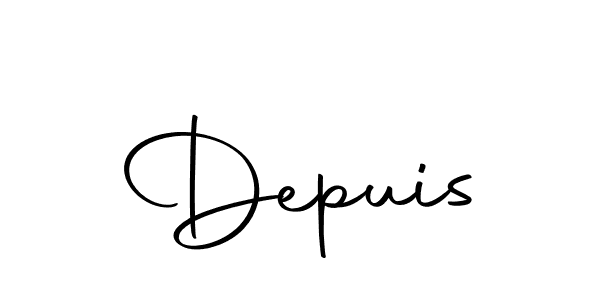 Make a beautiful signature design for name Depuis. With this signature (Autography-DOLnW) style, you can create a handwritten signature for free. Depuis signature style 10 images and pictures png