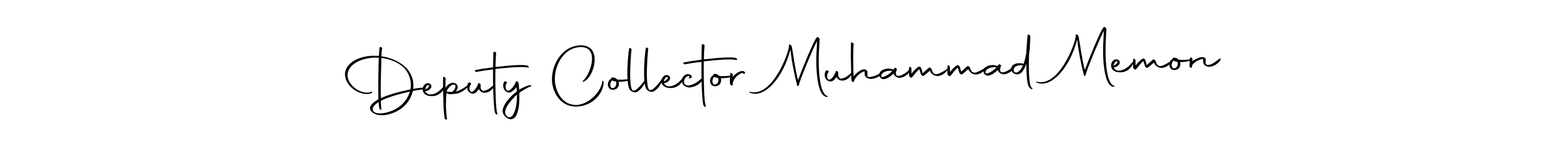 Make a beautiful signature design for name Deputy Collector Muhammad Memon. With this signature (Autography-DOLnW) style, you can create a handwritten signature for free. Deputy Collector Muhammad Memon signature style 10 images and pictures png