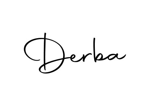 Derba stylish signature style. Best Handwritten Sign (Autography-DOLnW) for my name. Handwritten Signature Collection Ideas for my name Derba. Derba signature style 10 images and pictures png