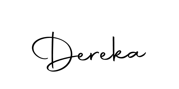 The best way (Autography-DOLnW) to make a short signature is to pick only two or three words in your name. The name Dereka include a total of six letters. For converting this name. Dereka signature style 10 images and pictures png