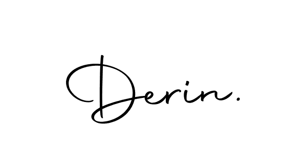 Use a signature maker to create a handwritten signature online. With this signature software, you can design (Autography-DOLnW) your own signature for name Derin.. Derin. signature style 10 images and pictures png