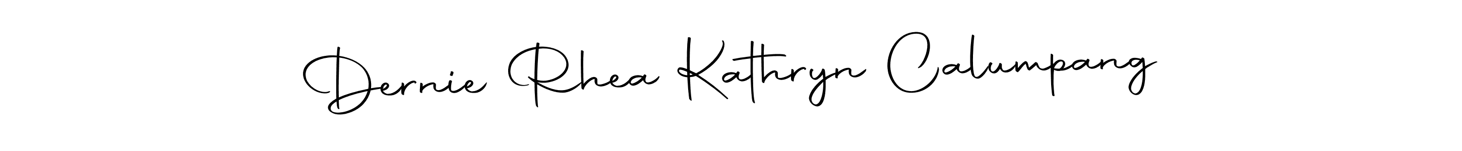 How to make Dernie Rhea Kathryn Calumpang signature? Autography-DOLnW is a professional autograph style. Create handwritten signature for Dernie Rhea Kathryn Calumpang name. Dernie Rhea Kathryn Calumpang signature style 10 images and pictures png