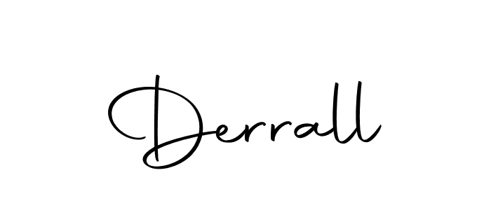 Create a beautiful signature design for name Derrall. With this signature (Autography-DOLnW) fonts, you can make a handwritten signature for free. Derrall signature style 10 images and pictures png