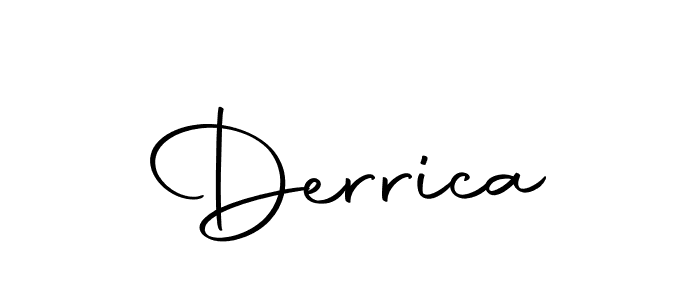 How to make Derrica signature? Autography-DOLnW is a professional autograph style. Create handwritten signature for Derrica name. Derrica signature style 10 images and pictures png