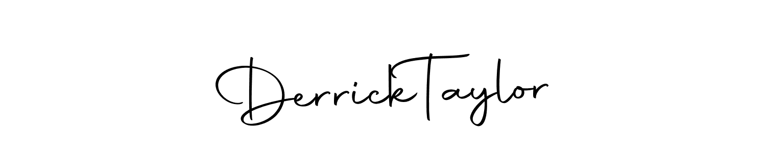 Create a beautiful signature design for name Derrick  Taylor. With this signature (Autography-DOLnW) fonts, you can make a handwritten signature for free. Derrick  Taylor signature style 10 images and pictures png