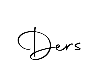 You should practise on your own different ways (Autography-DOLnW) to write your name (Ders) in signature. don't let someone else do it for you. Ders signature style 10 images and pictures png