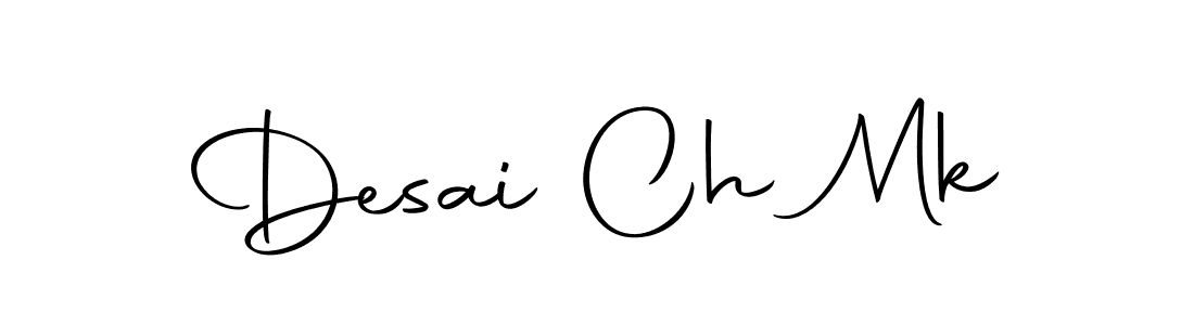 How to make Desai Ch Mk name signature. Use Autography-DOLnW style for creating short signs online. This is the latest handwritten sign. Desai Ch Mk signature style 10 images and pictures png